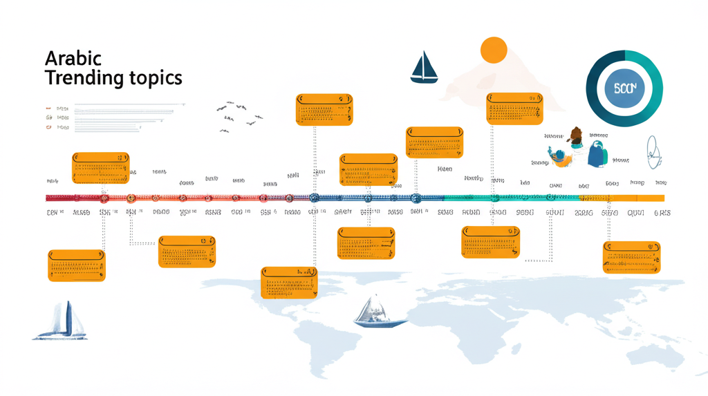 Trend Visualization showing real-time topic trends